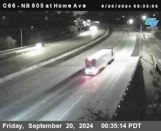 NB 805 at Home Ave (On Ramp)