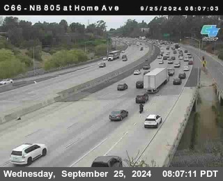 NB 805 at Home Ave (On Ramp)