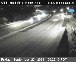 NB 805 at Home Ave (On Ramp)