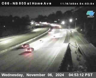 NB 805 at Home Ave (On Ramp)