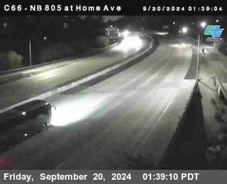 NB 805 at Home Ave (On Ramp)