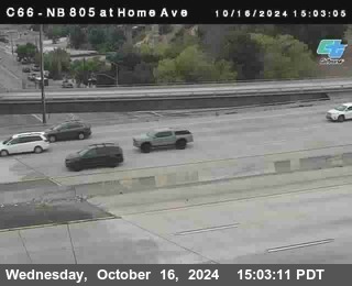 NB 805 at Home Ave (On Ramp)