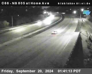 NB 805 at Home Ave (On Ramp)