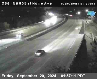 NB 805 at Home Ave (On Ramp)