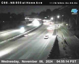 NB 805 at Home Ave (On Ramp)