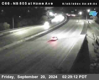 NB 805 at Home Ave (On Ramp)