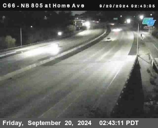 NB 805 at Home Ave (On Ramp)