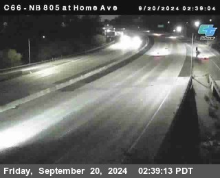 NB 805 at Home Ave (On Ramp)