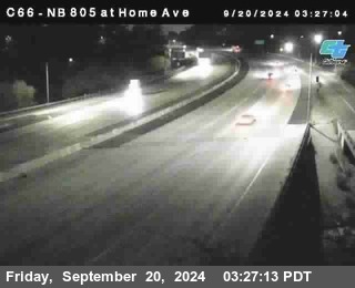 NB 805 at Home Ave (On Ramp)