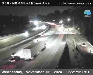 NB 805 at Home Ave (On Ramp)