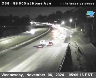 NB 805 at Home Ave (On Ramp)