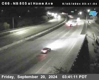 NB 805 at Home Ave (On Ramp)