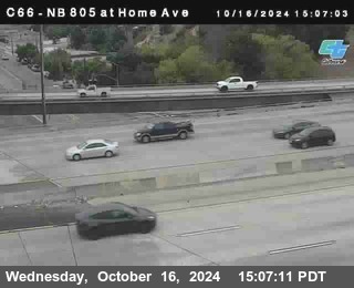 NB 805 at Home Ave (On Ramp)