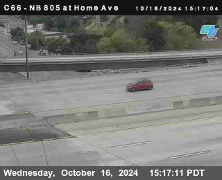 NB 805 at Home Ave (On Ramp)