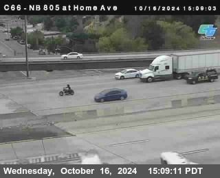 NB 805 at Home Ave (On Ramp)