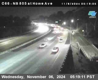 NB 805 at Home Ave (On Ramp)