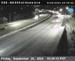 NB 805 at Home Ave (On Ramp)