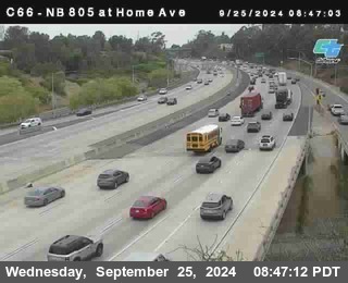 NB 805 at Home Ave (On Ramp)