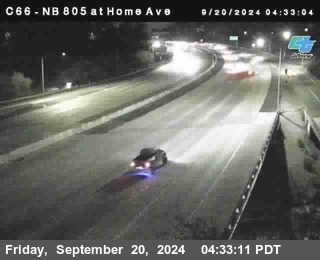 NB 805 at Home Ave (On Ramp)