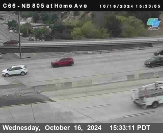 NB 805 at Home Ave (On Ramp)