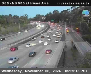 NB 805 at Home Ave (On Ramp)