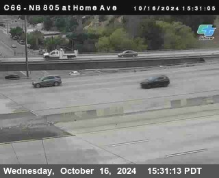 NB 805 at Home Ave (On Ramp)