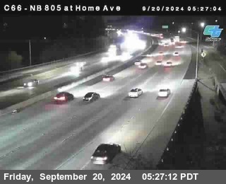 NB 805 at Home Ave (On Ramp)