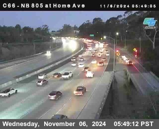 NB 805 at Home Ave (On Ramp)