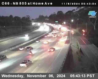 NB 805 at Home Ave (On Ramp)