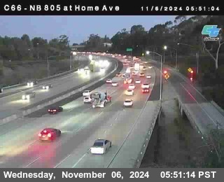 NB 805 at Home Ave (On Ramp)