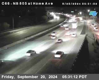 NB 805 at Home Ave (On Ramp)