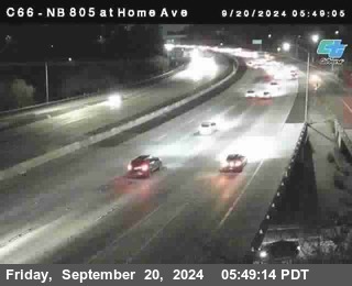 NB 805 at Home Ave (On Ramp)