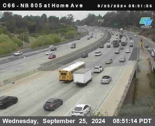 NB 805 at Home Ave (On Ramp)