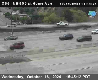 NB 805 at Home Ave (On Ramp)