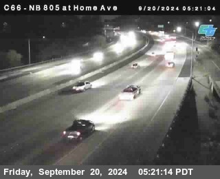 NB 805 at Home Ave (On Ramp)