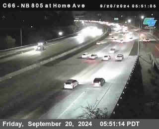 NB 805 at Home Ave (On Ramp)