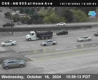 NB 805 at Home Ave (On Ramp)