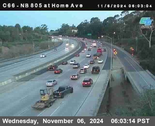 NB 805 at Home Ave (On Ramp)