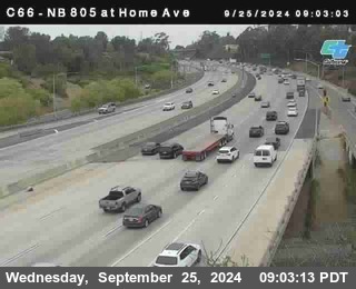 NB 805 at Home Ave (On Ramp)