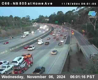 NB 805 at Home Ave (On Ramp)