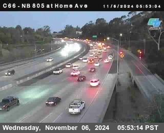 NB 805 at Home Ave (On Ramp)