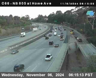 NB 805 at Home Ave (On Ramp)