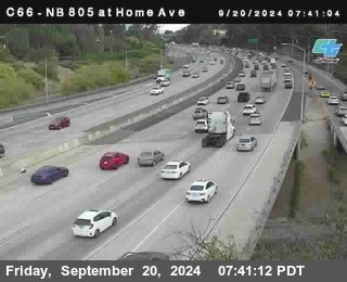 NB 805 at Home Ave (On Ramp)