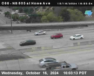 NB 805 at Home Ave (On Ramp)