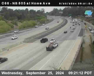 NB 805 at Home Ave (On Ramp)