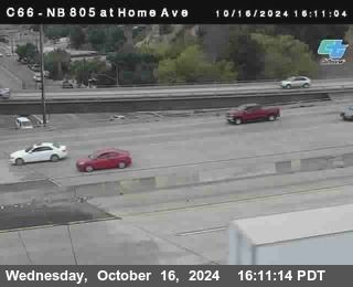 NB 805 at Home Ave (On Ramp)