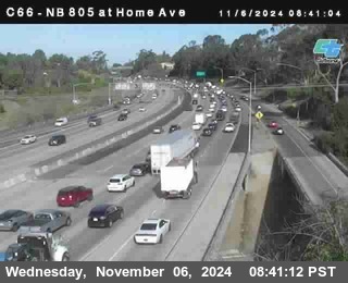 NB 805 at Home Ave (On Ramp)