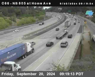 NB 805 at Home Ave (On Ramp)