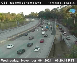 NB 805 at Home Ave (On Ramp)