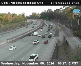 NB 805 at Home Ave (On Ramp)